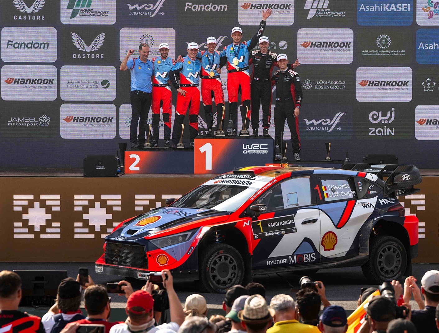 韩泰轮胎2025 WRC赛季沙特站圆满收官，见证冠军加冕